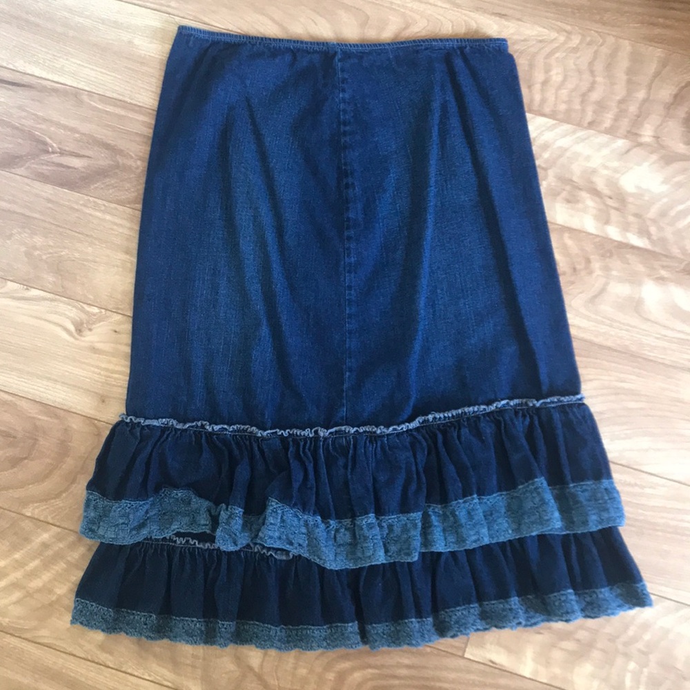 Karen Kane: Lifestyle Jean Skirt (Size 12)